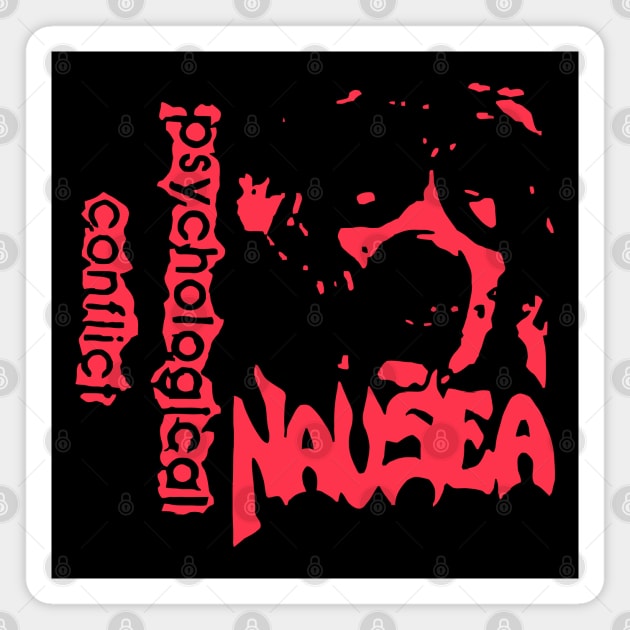 Nausea Psychological Conflict Magnet by theriwilli